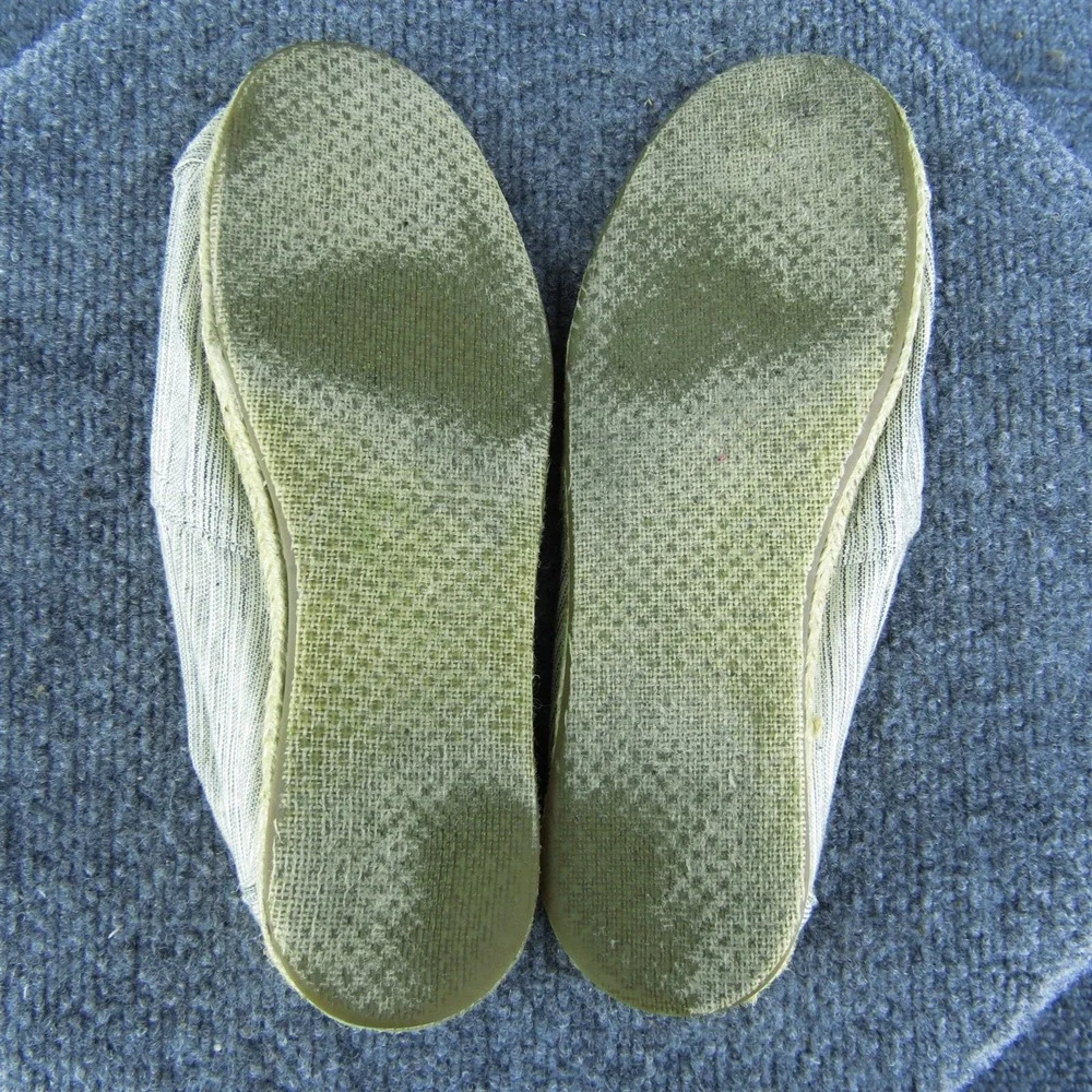 TOMS  Women Flat Shoes Beige Fabric Slip On‎ Size 6.5 Medium